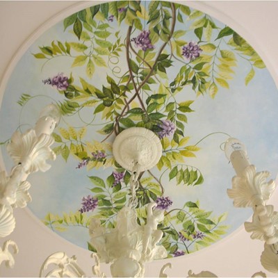 pannello dipinto per soffitto